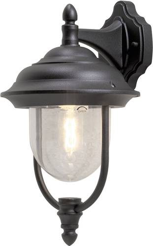 Konstsmide Parma 7222-750 Außenwandleuchte Energiesparlampe, LED E27 75W Schwarz von Konstsmide