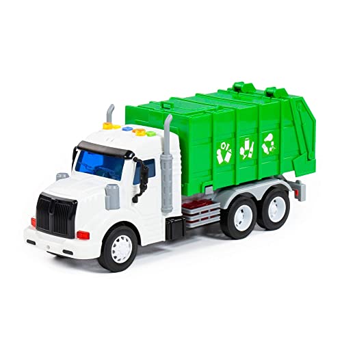 Kontext Polesie 86495 Spielzeug-Müllwagen Kinder-Müllcontainer + Sound- und Lichteffekte von Kontext