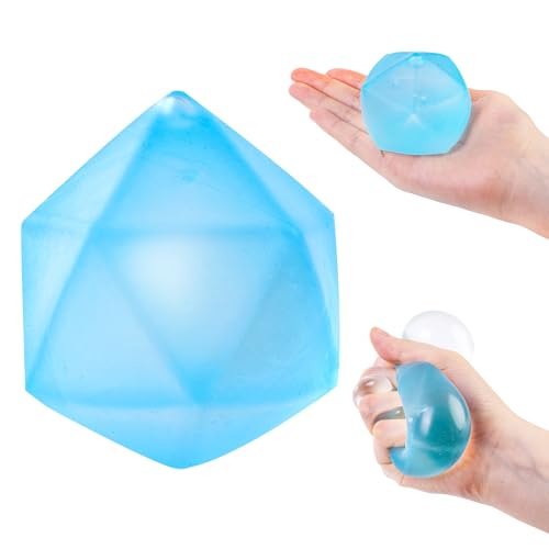 Koogel Stressbälle für Kinder, Anti Stress Spielzeug für Erwachsene Blauen Eiswürfel-Fidget Toys für Stressabbauendes Spielzeug Geburtstagsgeschenk verwendet Werden von Koogel