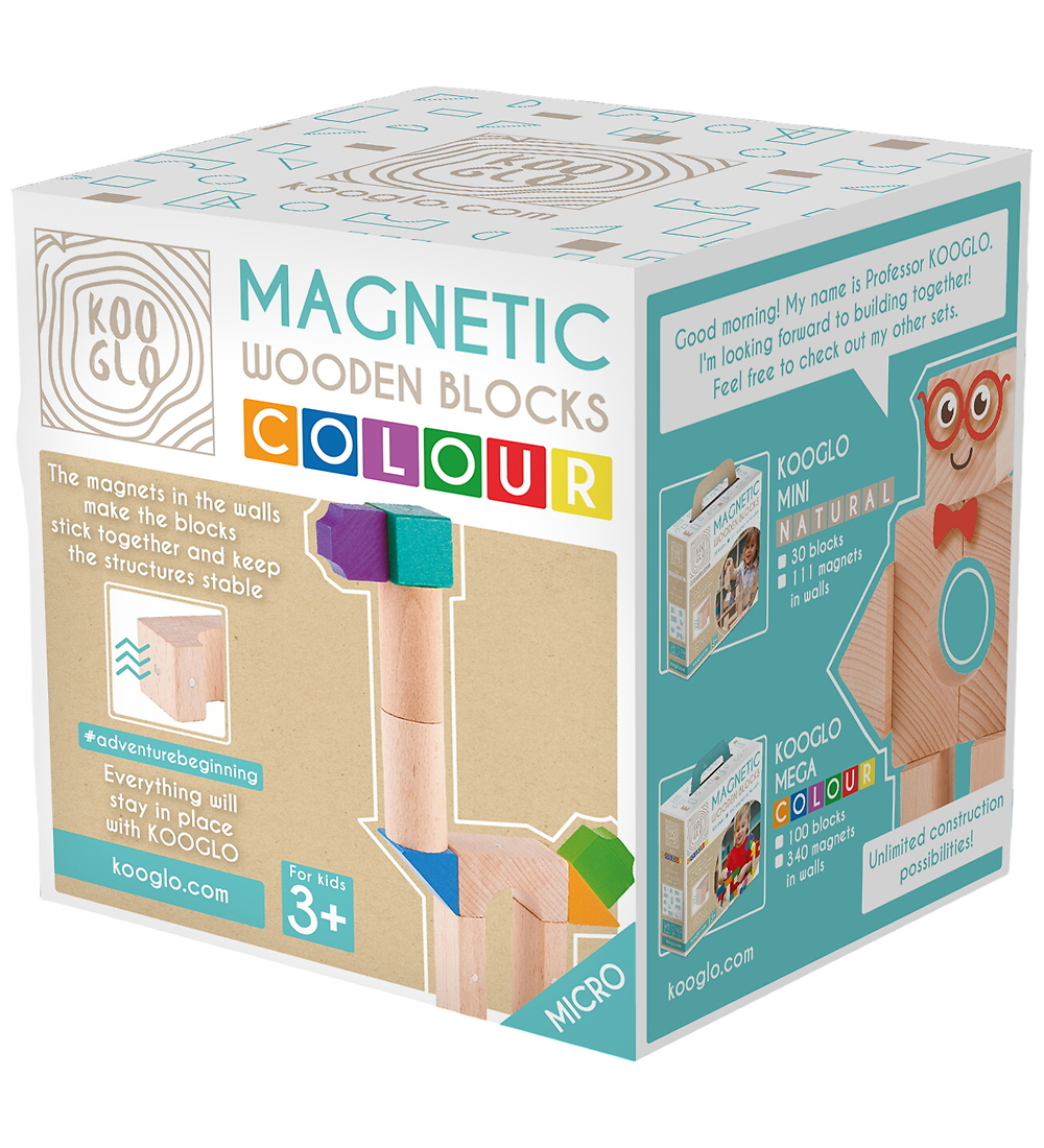 Kooglo Magnetisch Bauklötze - Holz - 10 st. - Micro Colour Geben - Kooglo - One Size - Magnetspielzeug Kooglo Magnetisch Bauklötze - Holz - 10 st. - Micro Colour Geben - Kooglo - One Size - Magnetspielzeug von Kooglo
