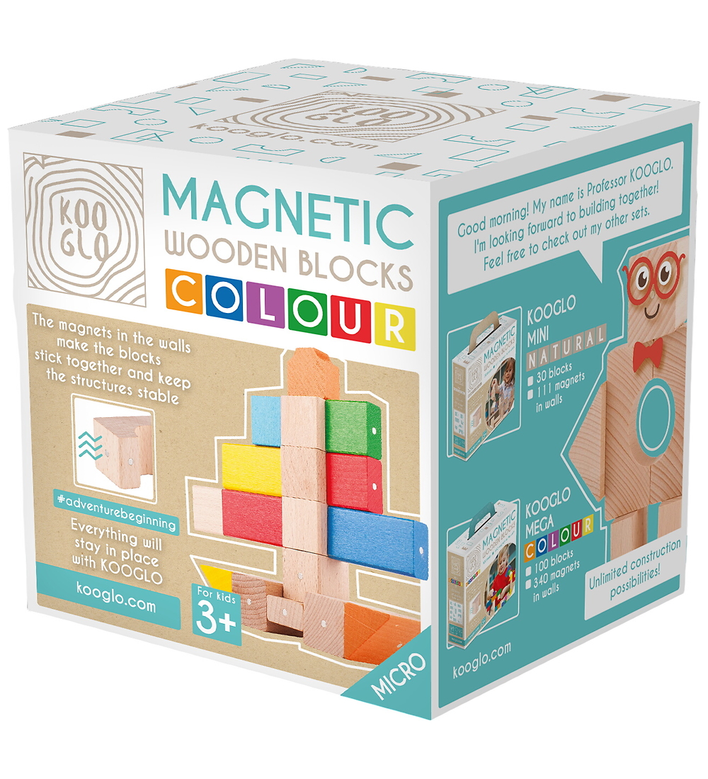 Kooglo Magnetisch Bauklötze - Holz - 17 st. - Micro Colour Sk - Kooglo - One Size - Magnetspielzeug Kooglo Magnetisch Bauklötze - Holz - 17 st. - Micro Colour Sk - Kooglo - One Size - Magnetspielzeug von Kooglo