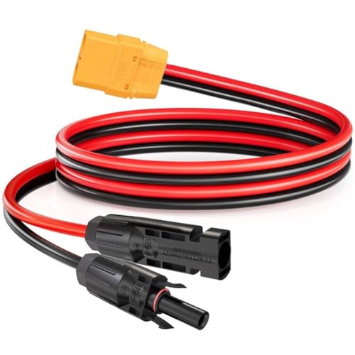 Koolenry 10 Awg 1 M Solarpanel-Anschluss auf Xt90-Buchse, Adapterkabel für Tragbare Kraftwerke, Rc-Akkupacks, Drohnen, Wohnmobile, Spielzeug Usw. Koolenry 10 Awg 1 M Solarpanel-Anschluss auf Xt90-Buchse, Adapterkabel für Tragbare Kraftwerke, Rc-Akkupacks, Drohnen, Wohnmobile, Spielzeug Usw. von Koolenry