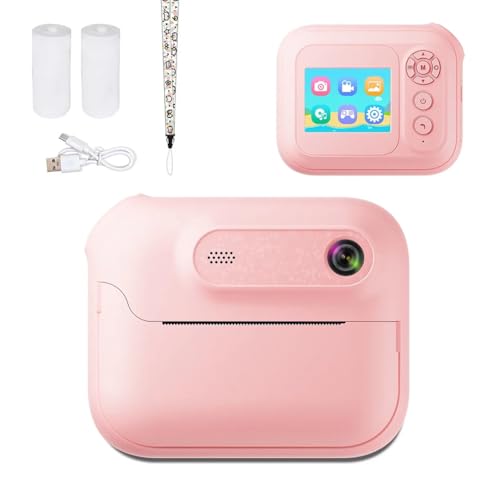 Koolenry 1080P HD Digitale Sofortbildkamera, 1300 MAh, Kinderdruckerkamera mit MP3-Player und 5 Spielen für Mädchen und, Geburtstagsgeschenk A Koolenry 1080P HD Digitale Sofortbildkamera, 1300 MAh, Kinderdruckerkamera mit MP3-Player und 5 Spielen für Mädchen und, Geburtstagsgeschenk A von Koolenry