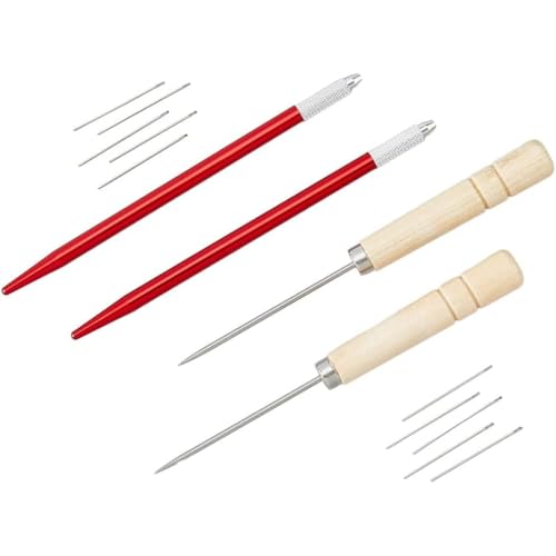 Koolenry 14-Teiliges Rerooting-Werkzeug für Puppenhaar, 0,5-0,7 Mm, Stricknadeln Aus Messing für Puppen, Rassehaarimplantate und Häkelnadeln S von Koolenry
