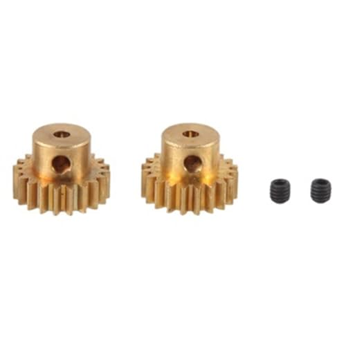 Koolenry 2 STK 2,3 mm Welle Messing Ritzel Motorgetriebe 20T 48DP M0.6 M0.8 für 1/12 1/16 RC Auto 7075 - Redcat 370/380/390 Koolenry 2 STK 2,3 mm Welle Messing Ritzel Motorgetriebe 20T 48DP M0.6 M0.8 für 1/12 1/16 RC Auto 7075 - Redcat 370/380/390 von Koolenry