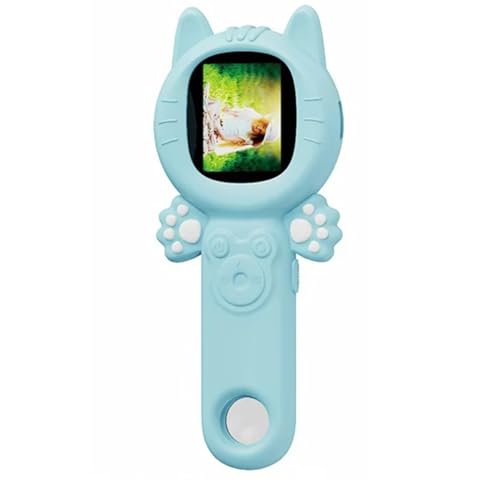 Koolenry 2-in-1-Mini-Digitalmikroskop, 500-Fache Vergrößerung, Handmikroskop, 2-MP-Kamera mit 8 LEDs für Kinder, Pflanzen, Insekten, Blau von Koolenry