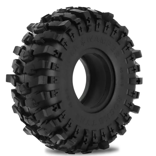 Koolenry 4 Stück 118-mm-Radreifen mit Eva-Zweistufen-Schaumstoffeinlage für 1/10 RC Crawler Truck-Radreifen für Axial SCX10 Wraith Schwarz Koolenry 4 Stück 118-mm-Radreifen mit Eva-Zweistufen-Schaumstoffeinlage für 1/10 RC Crawler Truck-Radreifen für Axial SCX10 Wraith Schwarz von Koolenry