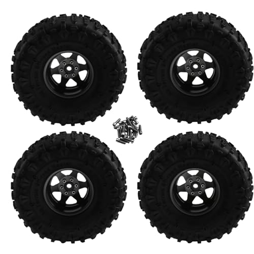 Koolenry 4 Stück 122 mm 1,9 Metall Beadlock Felgen Gummireifen Set für 1/10 RC Crawler Car TRX4 D90 D110 für Axial SCX10 Koolenry 4 Stück 122 mm 1,9 Metall Beadlock Felgen Gummireifen Set für 1/10 RC Crawler Car TRX4 D90 D110 für Axial SCX10 von Koolenry