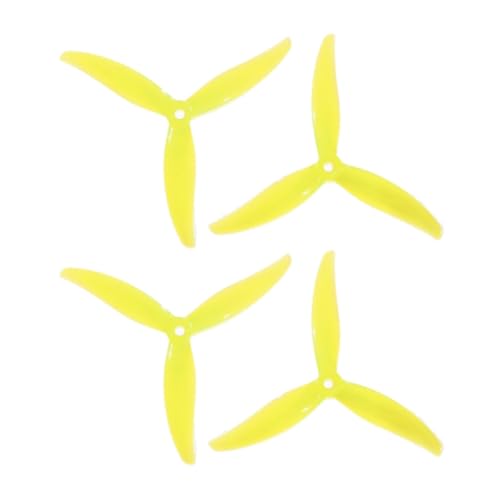 Koolenry 4 Stück MCK 3-Blatt PC Propeller 5,1 2CW+2CCW Drohnenpropeller für FPV Freestyle Juicy Sbang Drohnen DIY Teile A von Koolenry