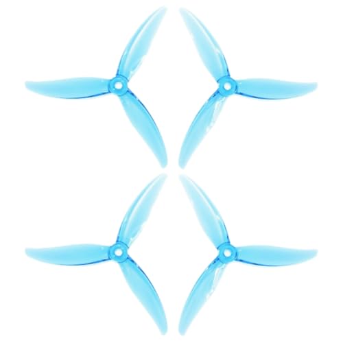 Koolenry 4Pcs MCK 3-Blade PC Propeller 5.1 2CW+2CCW Drohnen Propeller für FPV Freestyle Juicy Sbang Drohnen DIY Teile B von Koolenry