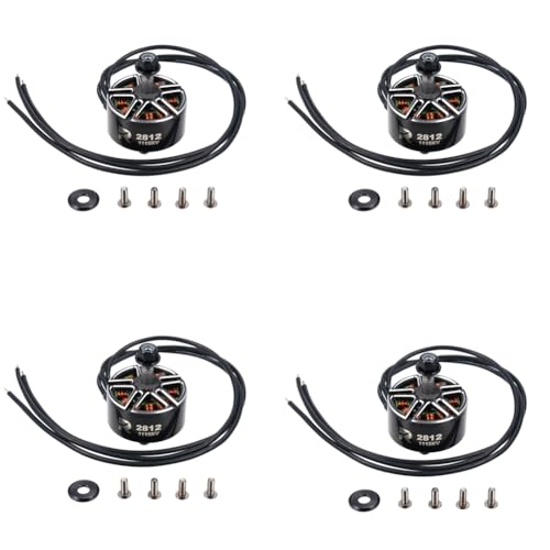 Koolenry 4pcs 2812 1115 KV Bürstenloser Motor 3-6s-Batterien Kompatibel für 7 FPV Racing Quadcopter FPV Mark4 von Koolenry