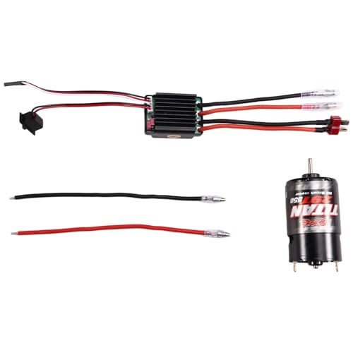 Koolenry 550 Bürstenmotor Wasserdichter ESC 320A Geschwindigkeitsregler-Kombinationssatz für 1/10 RC Car Crawler für Axial SCX10 29T Koolenry 550 Bürstenmotor Wasserdichter ESC 320A Geschwindigkeitsregler-Kombinationssatz für 1/10 RC Car Crawler für Axial SCX10 29T von Koolenry
