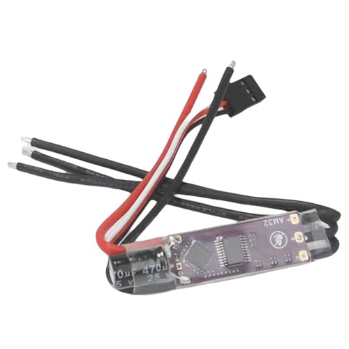 Koolenry AM32 32-Bit ESC 2-4S Verbesserte Version 40A Geschwindigkeitsregler mit 5V2A BEC-Modul für Bürstenlose RC-Crawler-Drohnen von Koolenry