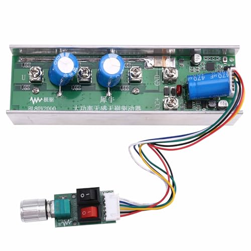 Koolenry DC 24V-80V 2000W 12-Röhren Hochleistungs-Bürstenloser Motortreiber für Unterwasserpropeller, Lüfter und Drohnen von Koolenry