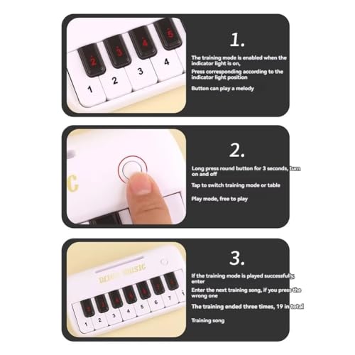 Koolenry Electric Keyboard Piano - Instrument Zur Förderung des Interesses An Musik für Mädchen und in Beige von Koolenry