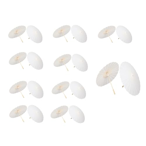 Koolenry Für Hochzeit Brautparty 20 PCs Weiße Papierschirme 19,7 DIY Oiled Paper Parasole Photography Requisite Koolenry Für Hochzeit Brautparty 20 PCs Weiße Papierschirme 19,7 DIY Oiled Paper Parasole Photography Requisite von Koolenry