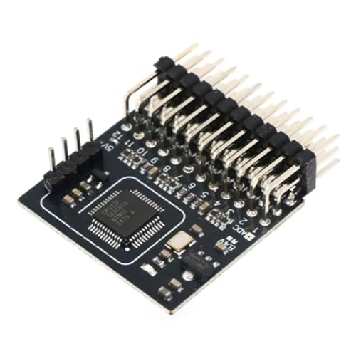 Koolenry Für RC FPV Drohne Fixed Fling Car Boat Quadcopter Compatible CRSF ELRS 2,4G 12CH PWM -Empfänger RX 2400RX PWM/CRSF Expresslrs Bend Pin von Koolenry