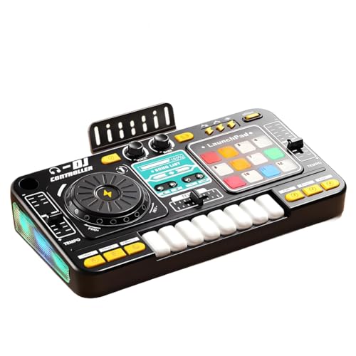 Koolenry Kinder-Simulations-Multifunktions-DJ-Mixer-Controller Elektronische Orgel DJ Multifunktions-Player Musik-Entertainment-Spielzeug A Koolenry Kinder-Simulations-Multifunktions-DJ-Mixer-Controller Elektronische Orgel DJ Multifunktions-Player Musik-Entertainment-Spielzeug A von Koolenry