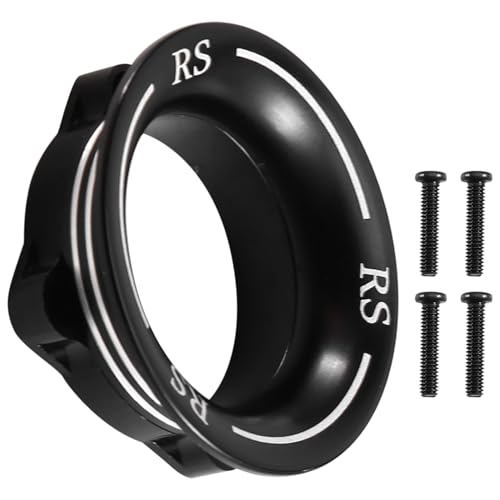 Koolenry Metal Beadlock-Rad- Radfelge Gummireifen-Set 25x25mm, Schwarz für/RC Auto von Koolenry