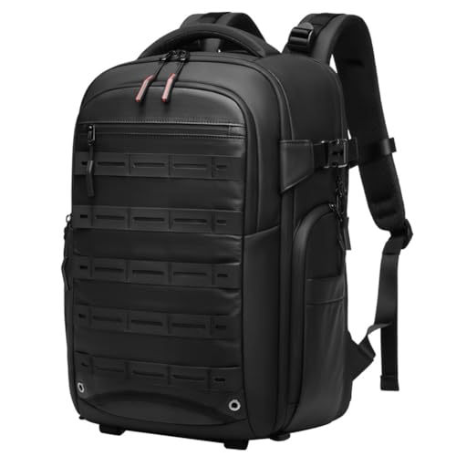 Koolenry Multifunktionaler SLR-Kamera-Rucksack mit Großem Fassungsvermögen, Spritzwassergeschützt, mit Drohnenfach, Trocken-/Nasstrennung, Laptopfach von Koolenry