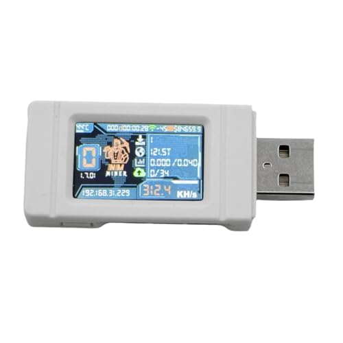 Koolenry Nerdminer NM Miner USB Miner 313KH/S BTC Solo Lotterie Mining Miner mit Farbbildschirm Mini Bitcoin BTC Miner Nerd Miner von Koolenry
