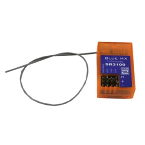 Koolenry Orange SR3100 3-Kanal-Empfänger RX - Leistungsstark und Wasserdicht für RC-Autos im Maßstab 1/18 mit Antenne von Koolenry