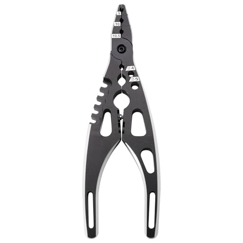 Koolenry Professionelles Multifunktionswerkzeug, Metallklemme, Stoßdämpferzange, Kugelkopf-Clip für Rc 1/8 1/10 1/14 Rc Car Crawler, Schwarz von Koolenry