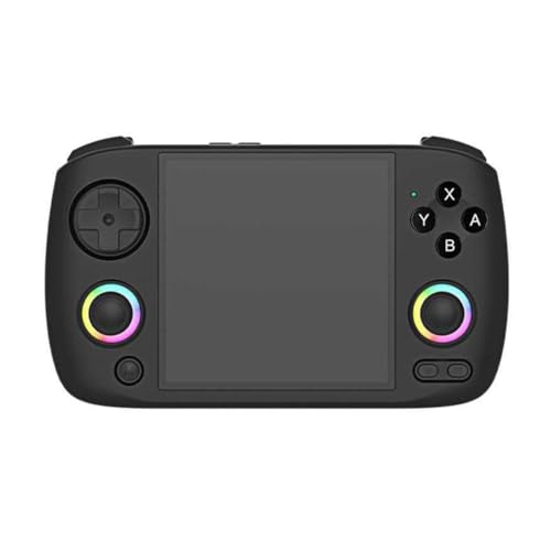 Koolenry RG CubeXX Retro Handheld-Spielekonsole 3,95-IPS-Bildschirm 64-Bit-Linux-System mit RGB-Joystick -Unterstützung 32GB Schwarz von Koolenry