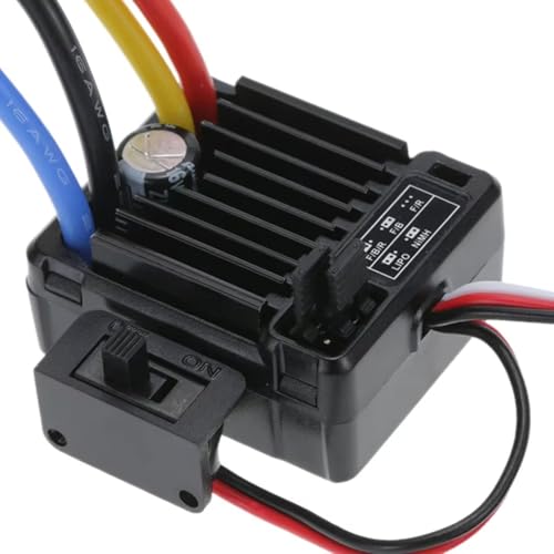 Koolenry Speed Controller 1060 60A Gebürstet ESC Wasserdicht für 1:10 RC -Autos - Kompatibel mit, Axial Scx10 Modell Koolenry Speed Controller 1060 60A Gebürstet ESC Wasserdicht für 1:10 RC -Autos - Kompatibel mit, Axial Scx10 Modell von Koolenry