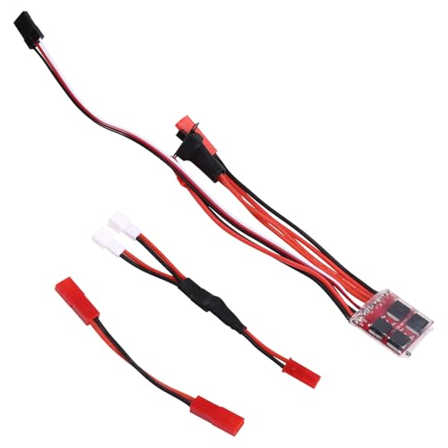 Koolenry Stabiler Mini-Schaltnetzteilregler 30A, 4-8V Gebürsteter ESC mit JST für RC-Fahrzeuge Koolenry Stabiler Mini-Schaltnetzteilregler 30A, 4-8V Gebürsteter ESC mit JST für RC-Fahrzeuge von Koolenry
