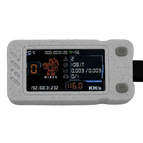 Koolenry Upgraded Nerdminer 118KH/S BTC Solo Lottery Mining Miner mit Farbdisplay Mini-ASIC-Miner Bitcoin BTC Miner Nerd Miner von Koolenry