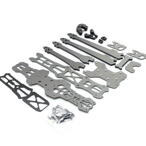 Koolenry -V3 Drohnenrahmen-Kit, Karbonfaser, 550 mm (13) für Freestyle- und Langstreckenrenndrohnen von Koolenry