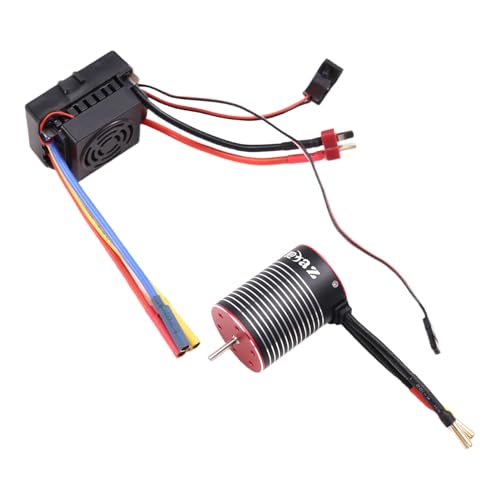 Koolenry Wasserdichter Bürstenloser 3650-Motor mit 60-A-Regler-Kombination für 1/10 RC-Auto-/-Teile 5200 KV von Koolenry
