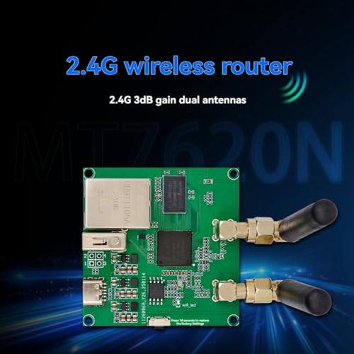 Koolenry WiFi -Router - 2.4G Wireless 300 Mbit/S Doppelantenne FPV Videoübertragung MT7620n Open Source Router von Koolenry