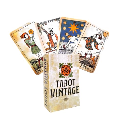 Vintage Rider Waite Tarotkarten für Anfänger - Englisch Tragbar Oracle Card Karten Set, Tarot Cards für Partyspiele Kartenspiele, geheimnisvolles Geschenk für Freund Vintage Rider Waite Tarotkarten für Anfänger - Englisch Tragbar Oracle Card Karten Set, Tarot Cards für Partyspiele Kartenspiele, geheimnisvolles Geschenk für Freund von Koolkasa