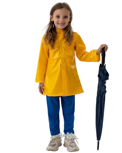 Coraline-Kostüm-Set für Kinder, Mädchen, gelbe Regenmanteljacke mit blauer Hose, Halloween, gruselige Themenparty, Bühnenverkleidung, Weltbuchtag, Outfit Coraline-Kostüm-Set für Kinder, Mädchen, gelbe Regenmanteljacke mit blauer Hose, Halloween, gruselige Themenparty, Bühnenverkleidung, Weltbuchtag, Outfit von Koongso