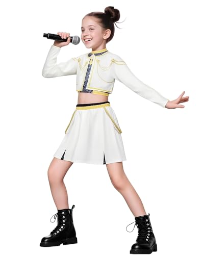 Dämonenjäger-Kostüm für Mädchen, inspiriert von Kpop Zoey Idol, Pailletten-Druck, Halloween-Kostüm von Koongso