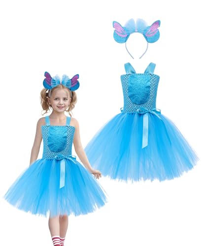 Koongso Alien-Hundekostüm für Mädchen, Lilo Ohana Paillettenohren, Stirnband, glitzernd, Prinzessin, Tüll, Tutu-Kleid, Cartoon-Alien-Cosplay-Outfits, Geburtstagsparty-Dress Up Koongso Alien-Hundekostüm für Mädchen, Lilo Ohana Paillettenohren, Stirnband, glitzernd, Prinzessin, Tüll, Tutu-Kleid, Cartoon-Alien-Cosplay-Outfits, Geburtstagsparty-Dress Up von Koongso