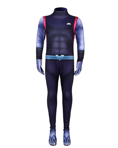 Koongso Captain Gantu Kostüm für Kinder, Jungen, Mädchen, Cartoon-Hai-Wal-Cosplay-Overall mit Maske, Filmcharakter, Halloween-Kostüm, Verkleidung Koongso Captain Gantu Kostüm für Kinder, Jungen, Mädchen, Cartoon-Hai-Wal-Cosplay-Overall mit Maske, Filmcharakter, Halloween-Kostüm, Verkleidung von Koongso
