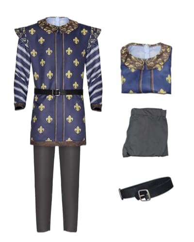 Koongso Charmantes Herrenkostüm, Filmcharakter Far Far Away Prinz Royal Uniform Mantel Hose Gürtel Court Anzug Halloween Dress Up Party Karneval Outfits Koongso Charmantes Herrenkostüm, Filmcharakter Far Far Away Prinz Royal Uniform Mantel Hose Gürtel Court Anzug Halloween Dress Up Party Karneval Outfits von Koongso