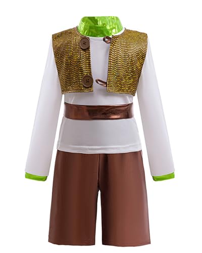 Koongso Grünes Oger-Kostüm für Kinder, Monster-Tops, Hose, Weste, Gürtel, Halloween, komplettes Set für Jungen, Cartoon-Film-Charaktere, Rollenspiel-Outfits, Karneval, Party, Bühnenrequisite Koongso Grünes Oger-Kostüm für Kinder, Monster-Tops, Hose, Weste, Gürtel, Halloween, komplettes Set für Jungen, Cartoon-Film-Charaktere, Rollenspiel-Outfits, Karneval, Party, Bühnenrequisite von Koongso