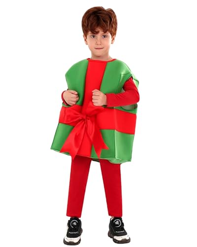 Koongso Kinder-Weihnachtskostüm, Weihnachtsmann-Süßigkeiten-Geschenkbox, Schleifenknoten, ärmelloses Outfit für Jungen und Mädchen, Weihnachtsfeier, Karneval, Schule, Bühne, lustiges Verkleiden Koongso Kinder-Weihnachtskostüm, Weihnachtsmann-Süßigkeiten-Geschenkbox, Schleifenknoten, ärmelloses Outfit für Jungen und Mädchen, Weihnachtsfeier, Karneval, Schule, Bühne, lustiges Verkleiden von Koongso