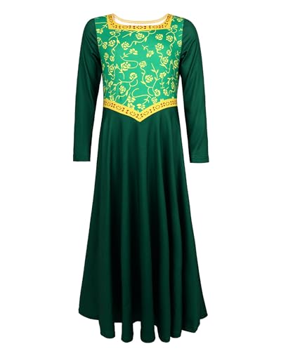 Koongso Prinzessin Fiona Kostüm Kleid Erwachsene Frauen Rollenspiel Fiona Prinzessin Grün Blumendruck A-Linie Maxi Swing Kleid Geburtstag Halloween Party Kleid Koongso Prinzessin Fiona Kostüm Kleid Erwachsene Frauen Rollenspiel Fiona Prinzessin Grün Blumendruck A-Linie Maxi Swing Kleid Geburtstag Halloween Party Kleid von Koongso