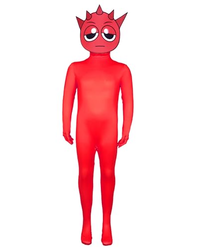 Koongso Sprunki-Kostüm für Kinder, Jungen, Mädchen, Musikabenteuer, Sprunki, Cosplay, Jumpsuit, lustige Sprunki-Spielfiguren, graues Oren-Raddy-Kostüm-Outfit für Fans Koongso Sprunki-Kostüm für Kinder, Jungen, Mädchen, Musikabenteuer, Sprunki, Cosplay, Jumpsuit, lustige Sprunki-Spielfiguren, graues Oren-Raddy-Kostüm-Outfit für Fans von Koongso