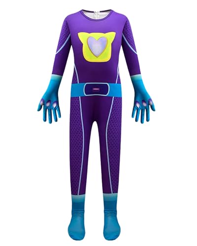 Koongso Super-Kätzchen-Kostüm für Kinder, Cartoon-Kätzchen, Overall und Maske für Jungen und Mädchen, Halloween, Geburtstagsparty, Kostüm-Set, Schulaufführungsoutfit Koongso Super-Kätzchen-Kostüm für Kinder, Cartoon-Kätzchen, Overall und Maske für Jungen und Mädchen, Halloween, Geburtstagsparty, Kostüm-Set, Schulaufführungsoutfit von Koongso