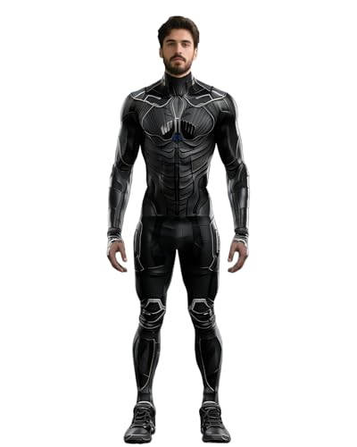 Koongso Superhelden-Kostüm für Erwachsene, Herren und Damen, 3D-Druck, Rüstung, Roboter, Cosplay, Bodysuit, Ganzkörperanzug, langärmelig, Cyborg-Catsuit, Jumpsuit, Kampfanzug für Halloween-Party Koongso Superhelden-Kostüm für Erwachsene, Herren und Damen, 3D-Druck, Rüstung, Roboter, Cosplay, Bodysuit, Ganzkörperanzug, langärmelig, Cyborg-Catsuit, Jumpsuit, Kampfanzug für Halloween-Party von Koongso