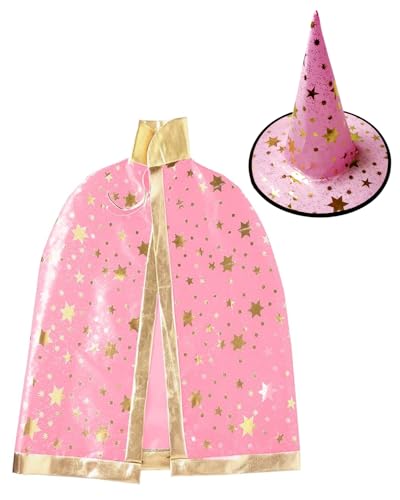 Koongso Unisex Erwachsene Zauberer Zauberer Sterndruck Robe Umhang mit Hut für Männer Frauen Karneval Halloween Hexe Rollenspiel Outfits, 130 cm Koongso Unisex Erwachsene Zauberer Zauberer Sterndruck Robe Umhang mit Hut für Männer Frauen Karneval Halloween Hexe Rollenspiel Outfits, 130 cm von Koongso