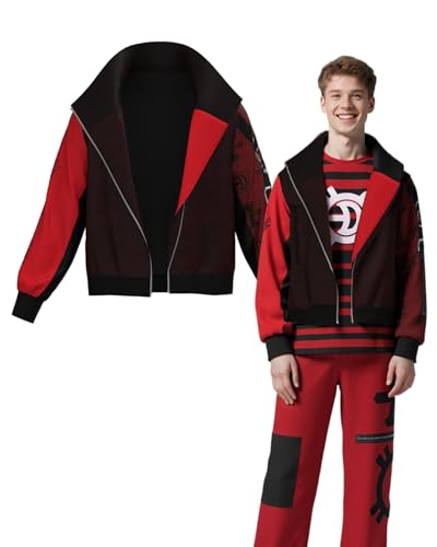 Koongso Zombies-Kostüm für Erwachsene, für Herren und Damen, Halloween, Vampire, Cosplay, Viktor, Punk, Jacke, Gothic, Rock, Roll, mit Reißverschluss Koongso Zombies-Kostüm für Erwachsene, für Herren und Damen, Halloween, Vampire, Cosplay, Viktor, Punk, Jacke, Gothic, Rock, Roll, mit Reißverschluss von Koongso