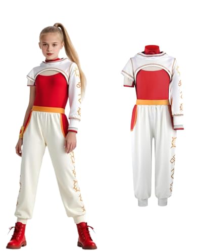 Zombies Mädchenkostüm, Nova-Daywalker-Cosplay-Outfits – Netz-Top-Hose und Kapuzenmantel, Halloween, Highschool-Cheerleader-Kostüm, 3-teiliges Uniformen Zombies Mädchenkostüm, Nova-Daywalker-Cosplay-Outfits – Netz-Top-Hose und Kapuzenmantel, Halloween, Highschool-Cheerleader-Kostüm, 3-teiliges Uniformen von Koongso