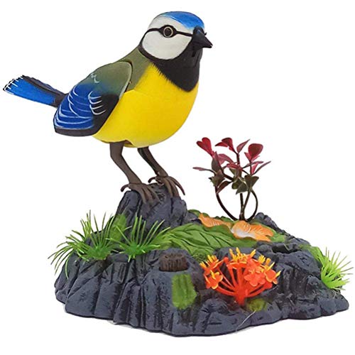 Singender zwitschernder Vogel, elektronisches Sprechen Wiederholender Papagei Realistische Geräusche und Bewegungen - Aktivierung des Bewegungssensors Aussprache Kinder Singender zwitschernder Vogel, elektronisches Sprechen Wiederholender Papagei Realistische Geräusche und Bewegungen - Aktivierung des Bewegungssensors Aussprache Kinder von Koowaa
